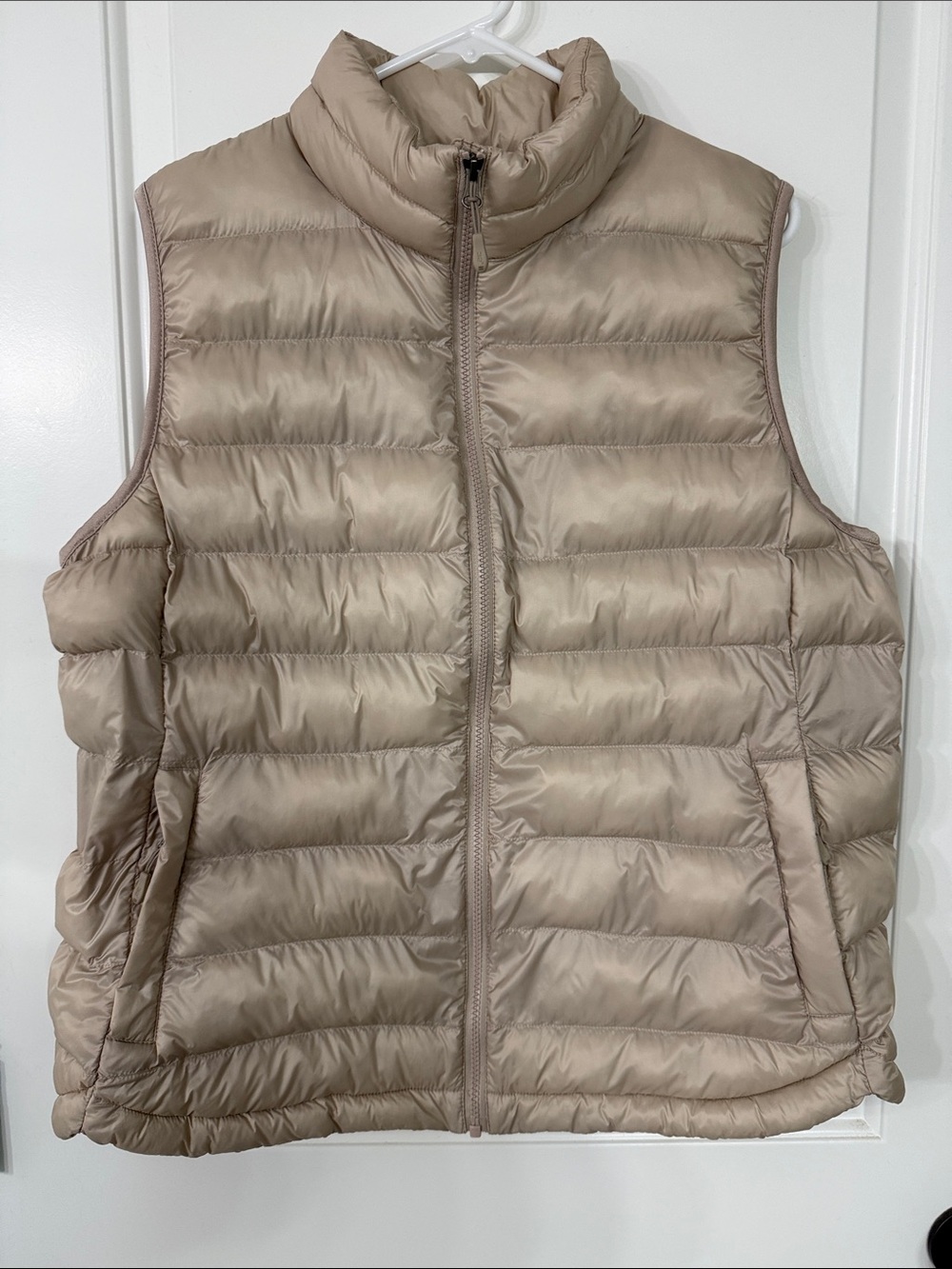 32 Degrees Quilted Puffer Vest in Light Taupe